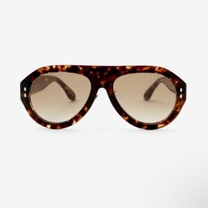 NWOT Chunky Oversize Aviator Sunglasses - Brown Tortoise